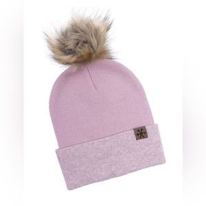 Legendary whitetails pink beanie with pom, pink winter hat